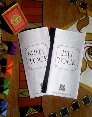 règles du jeu de Tock - rules of tock 